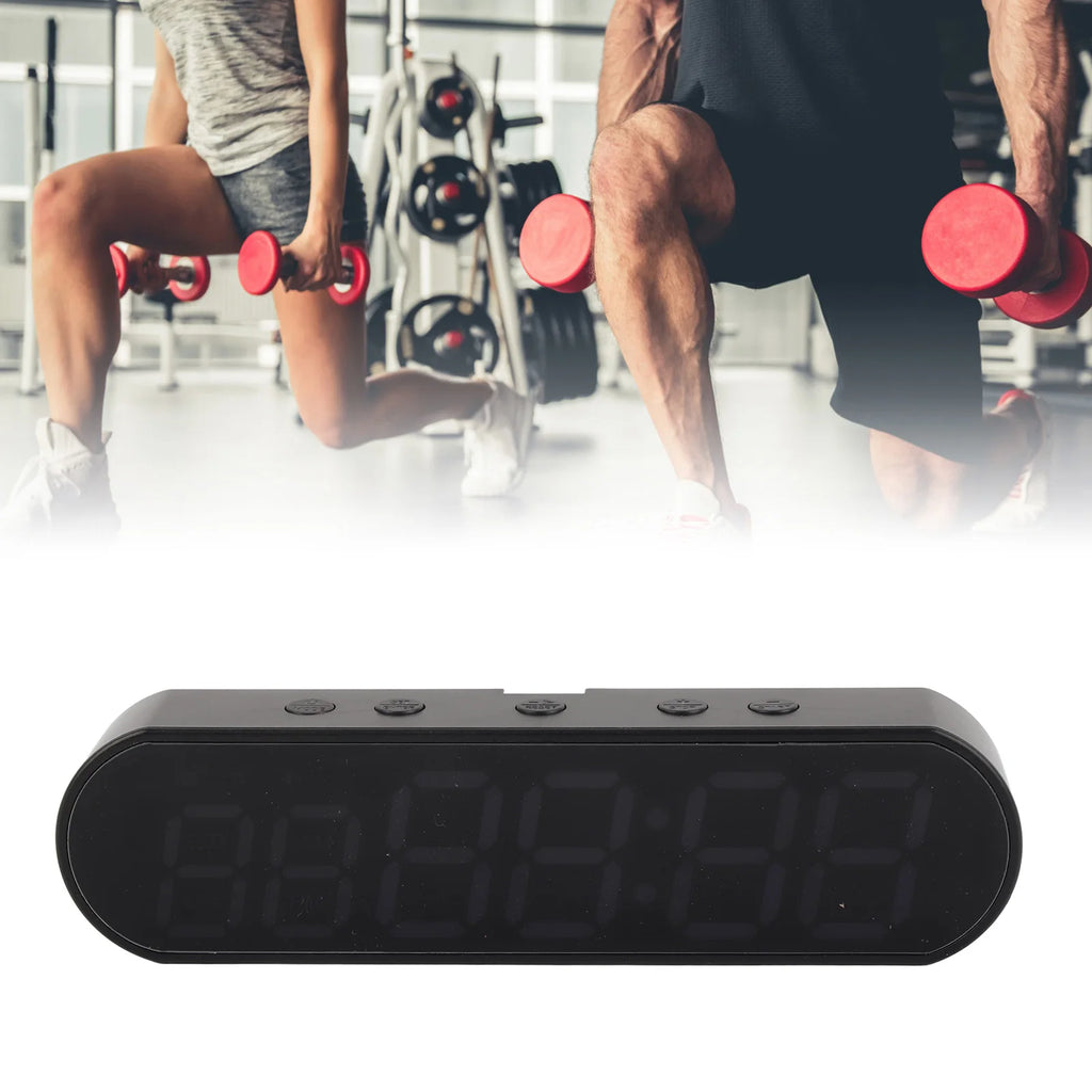 Portable Gym Timer Multifunctional 1000mAh USB Fitness Sports Interval Workout Timer Alarm Clock Fitness Interval Timer