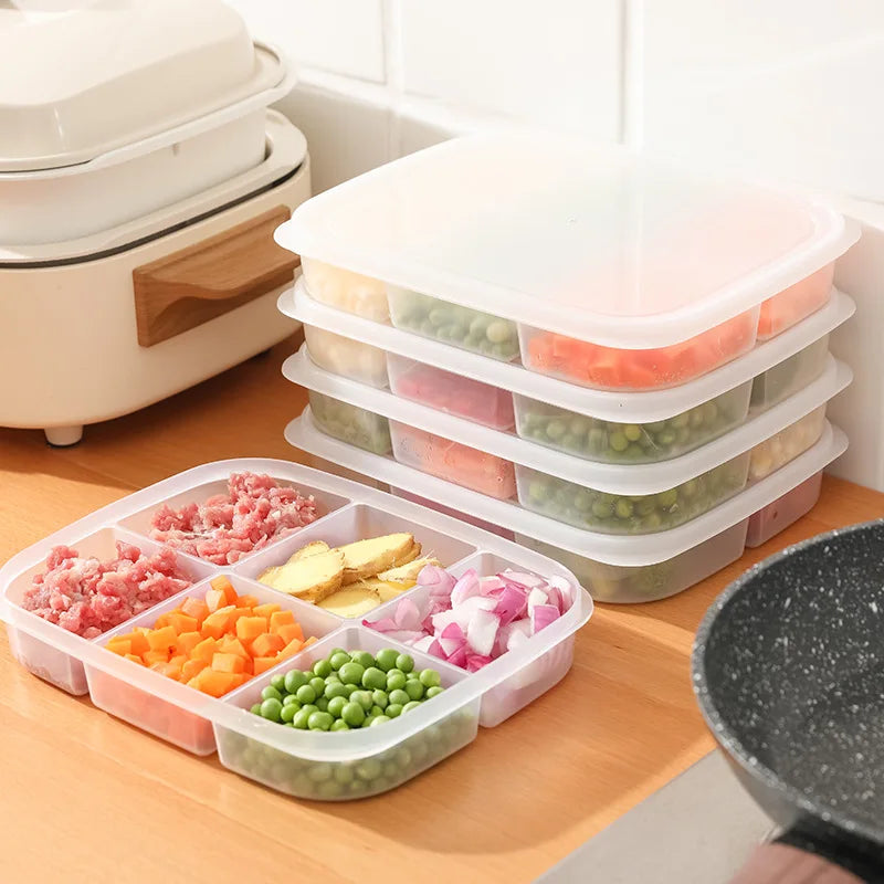 fridge Food retain freshnessBoxes Meat and vegetables Refrigerated container StackableKitchen food classification tool