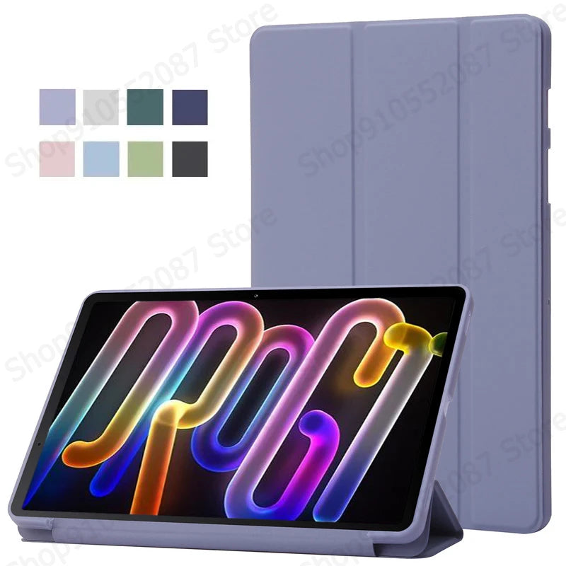 For Lenovo Xiaoxin Pad Pro GT Case 11.1 inch Trifold PU Leaher Soft Back Stand Tablet Funda For Xiaoxin Pad Pro GT Case tb710fu