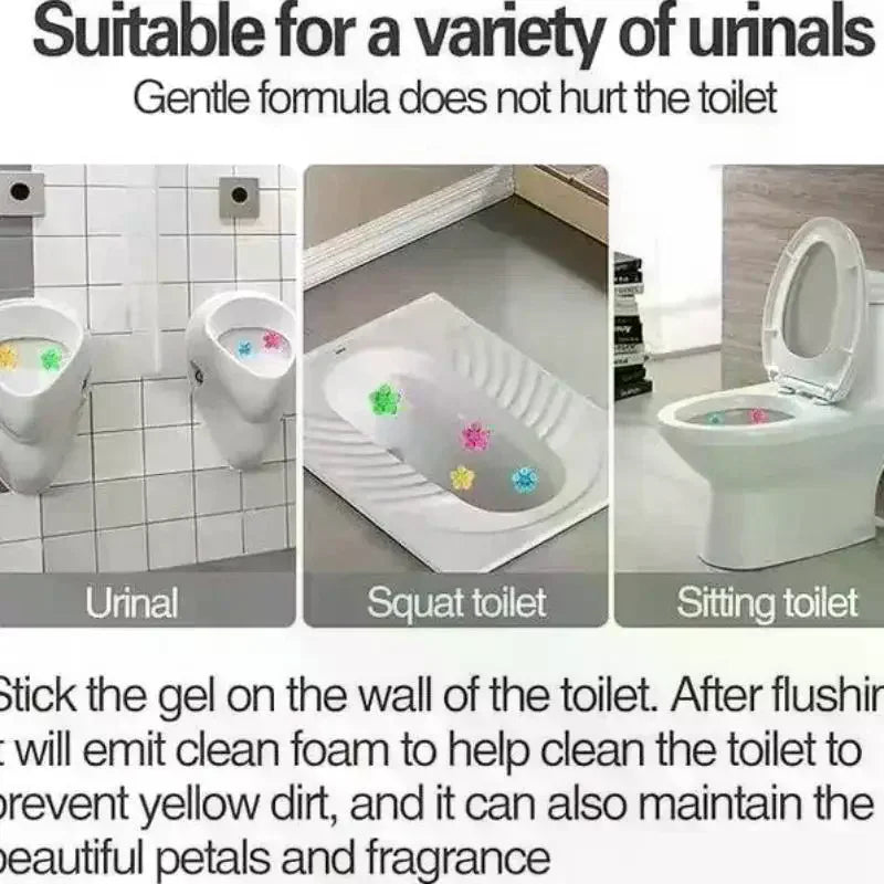 Toilet Flower Fragrance Bathroom Deodorizer, Bowl Cleaner Toilet Wand Refills, Cleaning Supplies, Toilet Cleaning Tools
