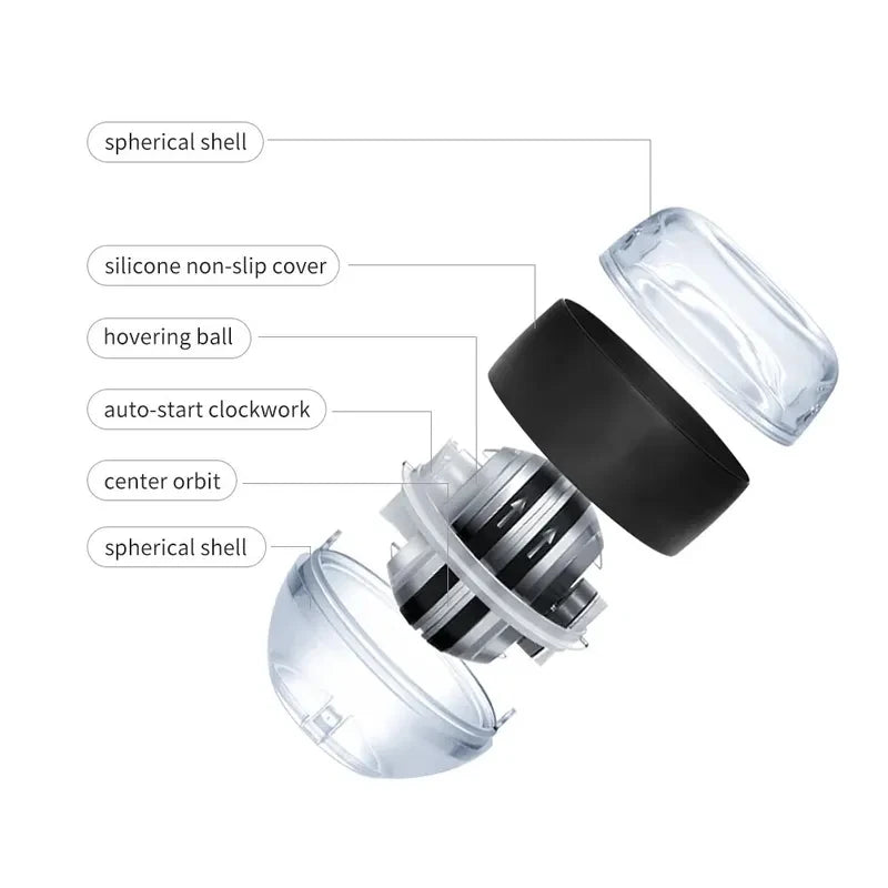 LED Gyroscopic Power Wrist Ball Self-starting Gyro Ball Gyroball Arm Hand Muscle Force Trainer Exercise Strengthener