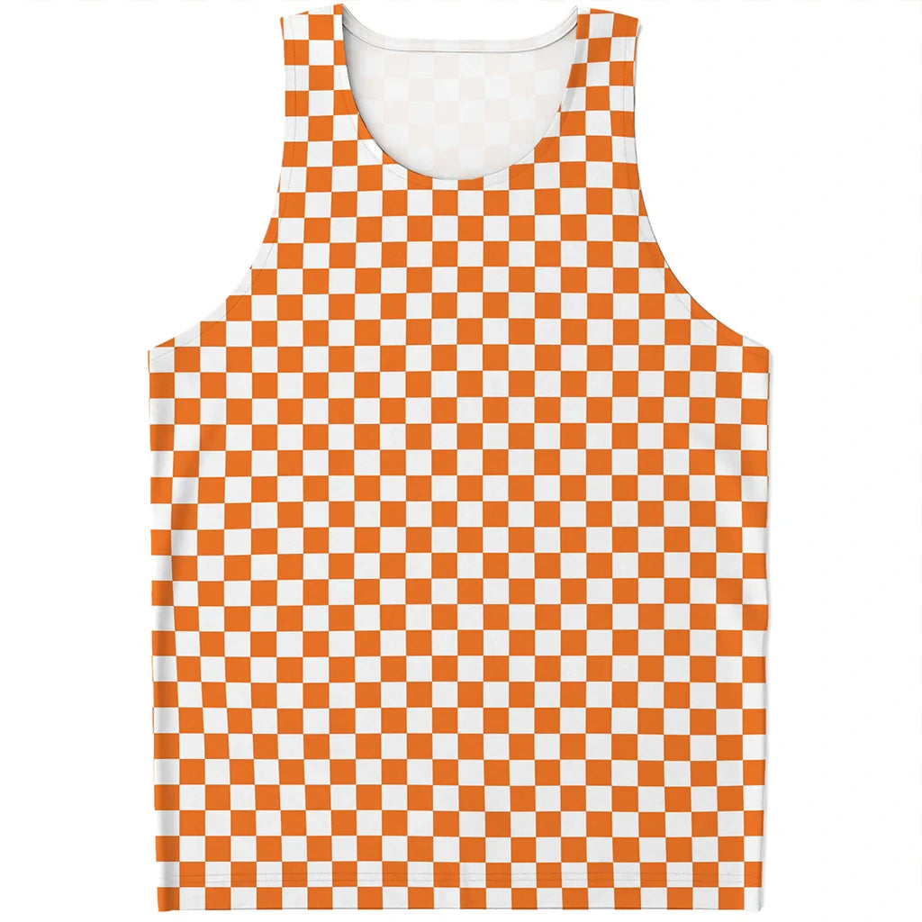 Simple Checkered Pattern Tank Tops Summer Fashion Streetwear 3D Printed Sleeveless T Shirts Casual Oversized Vest Mens Clothing