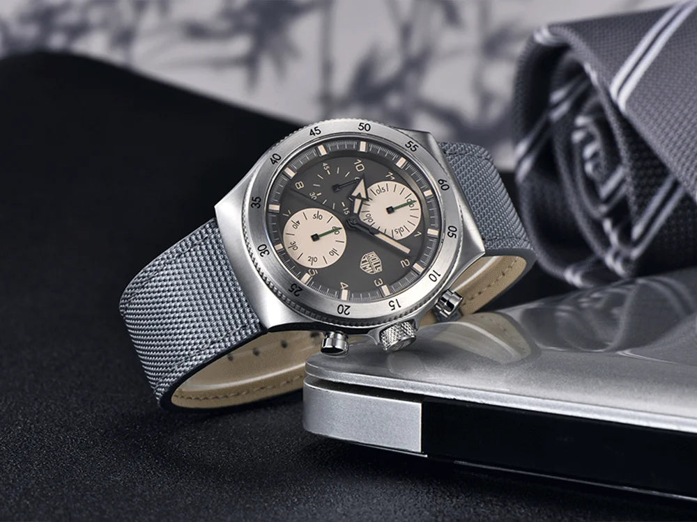 2026 RollsTimi new men's watch luxury men's quartz watch waterproof high-end men's sports chronograph VD55 stainless steel watch