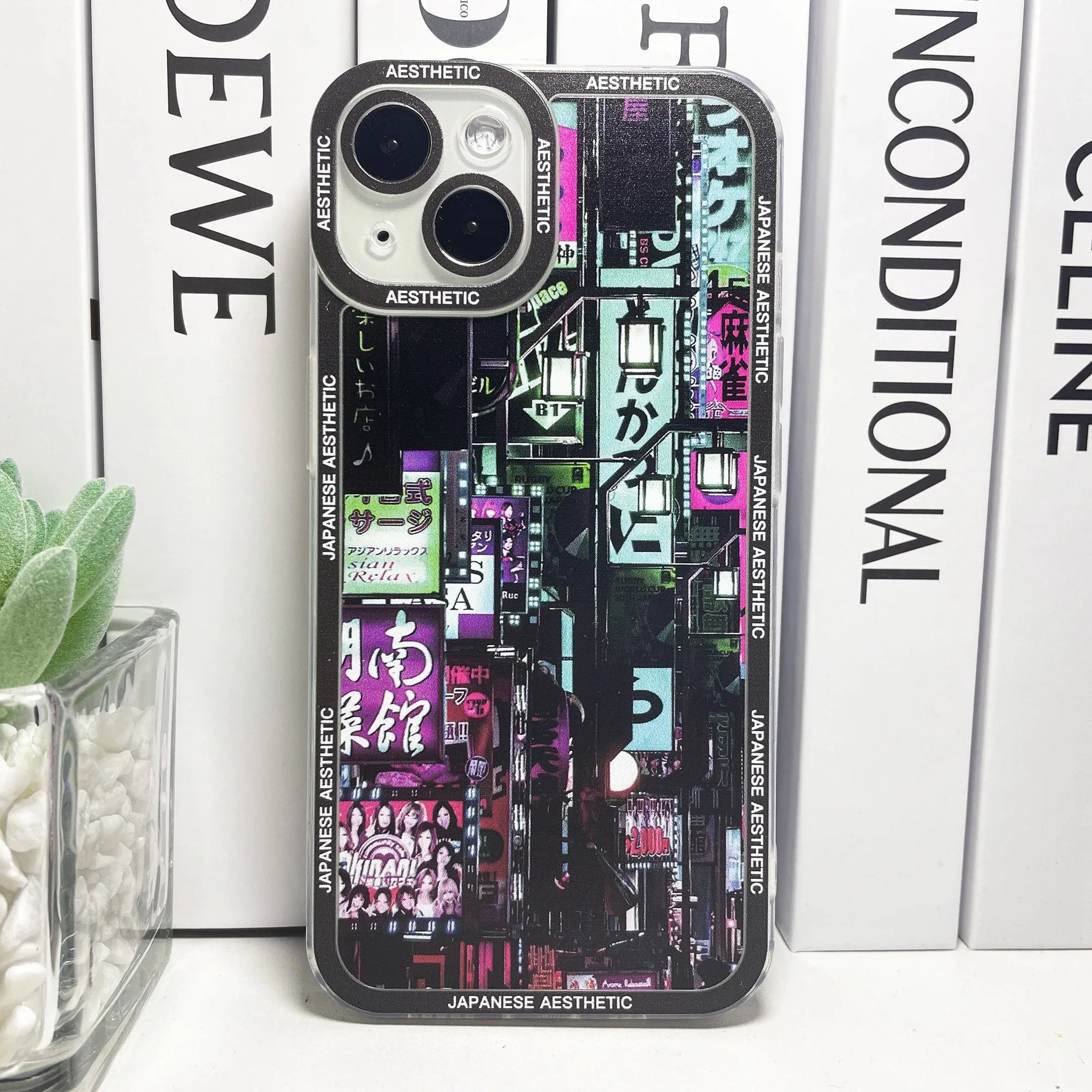 Japanese Aesthetic Tokyo Neon Lights City Street Phone Case For Samsung Galaxy S10 S20 S21 S22 S23 S24 FE Plus Ultra Note 20