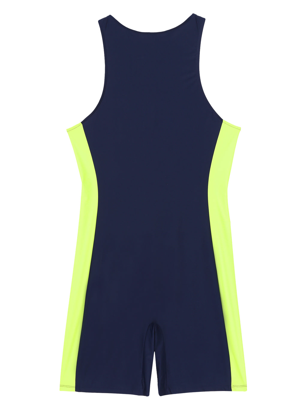 Men One-piece Swimwear Sleeveless Color Contrast Bodysuit Triathlon Wetsuit for Beach Pool Swimming Bathing Suits Male Swimsuits