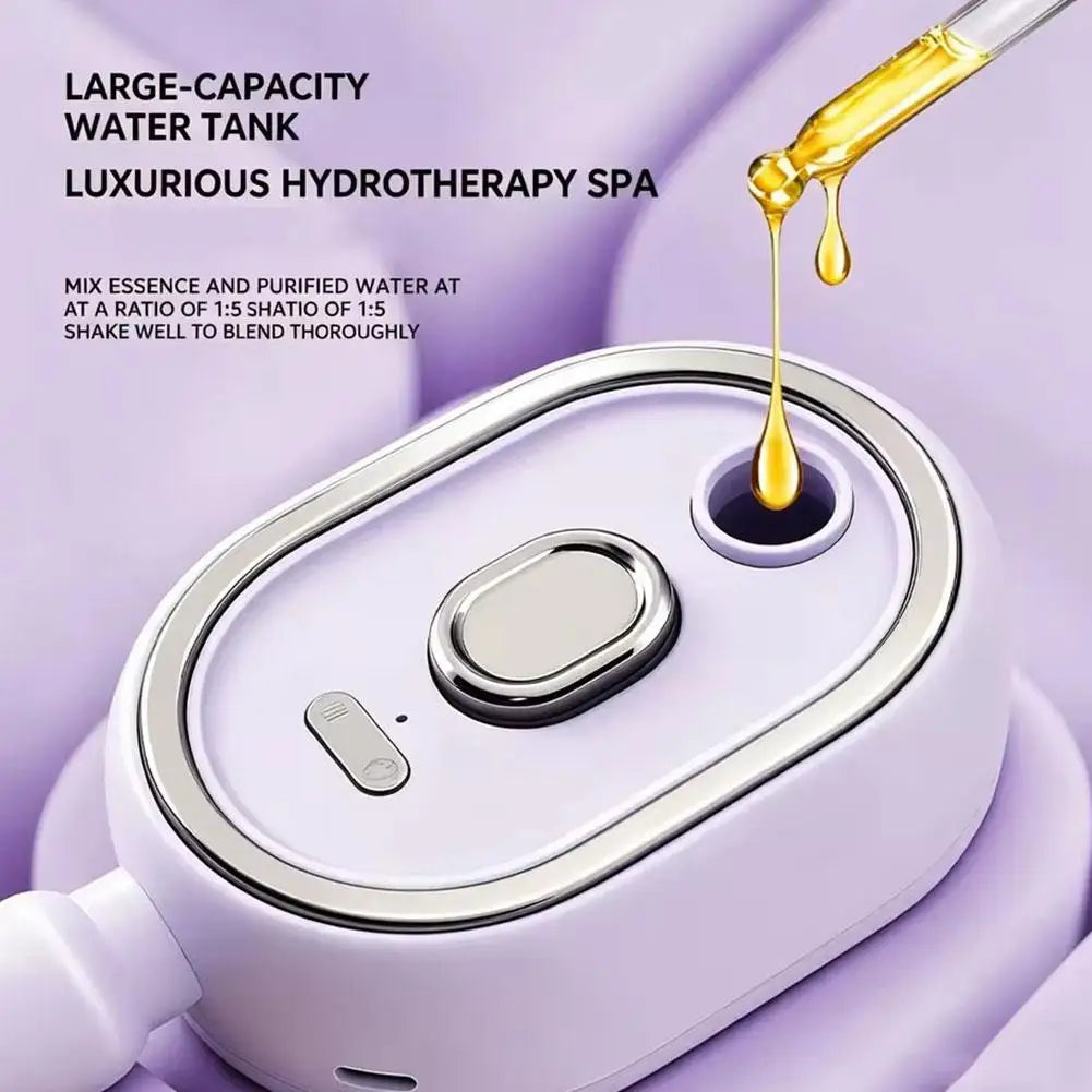 Electric Spray Hair Brush Hair SPA Nourishes Hair Essential Oil Spray Reduce Frizz Anti-Static Retractable Steam Massage Comb