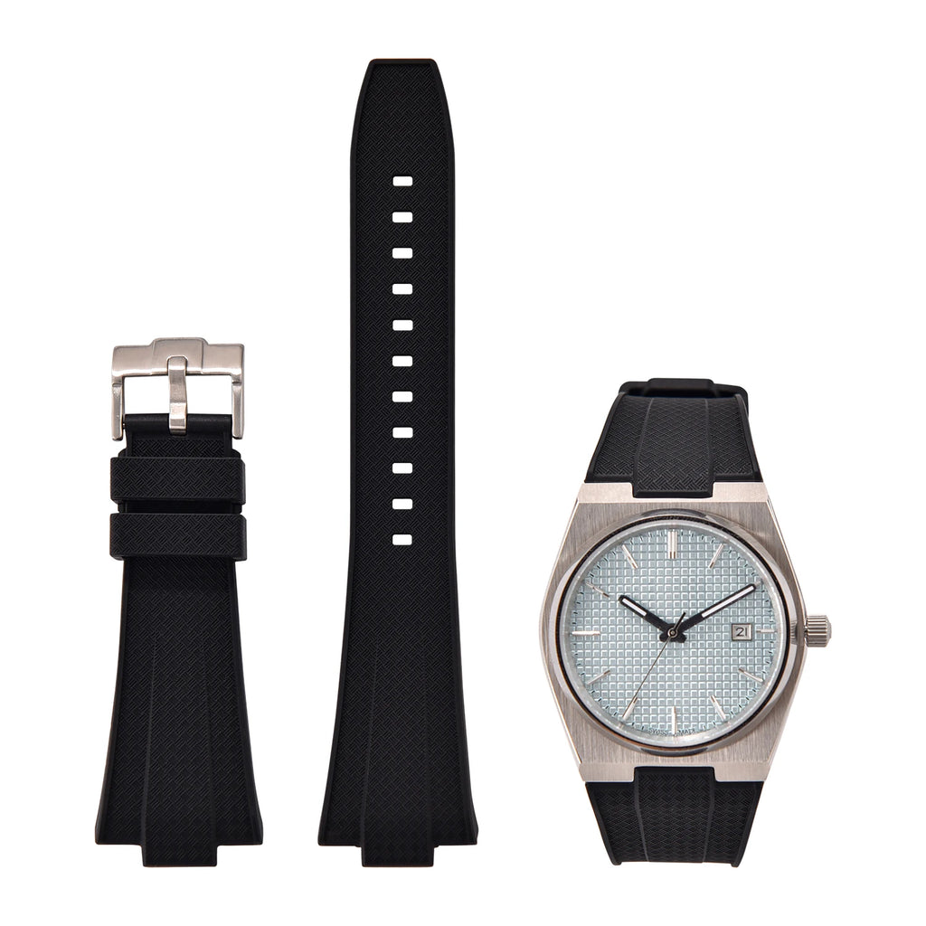 12mm Quick Release Silicone Strap For Tissot PRX T137.407/T137.410 Super Player 40mm Men Convex Rubber Durable Belts Watch Bands