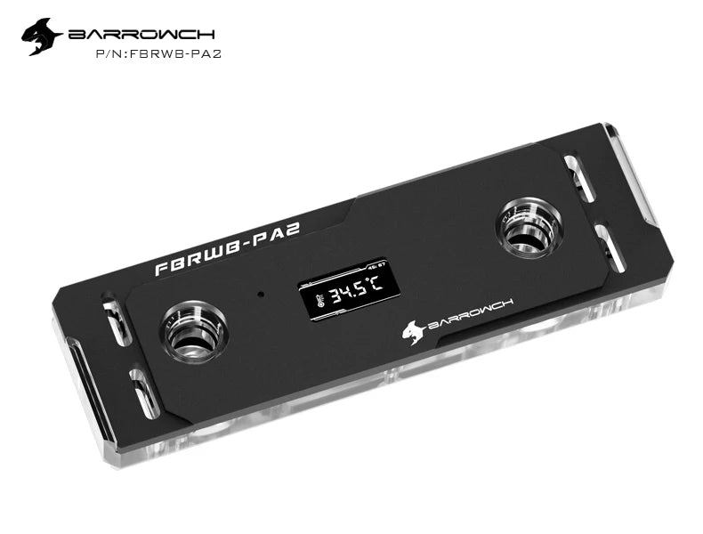 Barrowch DDR5/DDR4 Water cooler memory block memory water cooling block With TFT Digital Display 5v ARGB 3pin Lighting