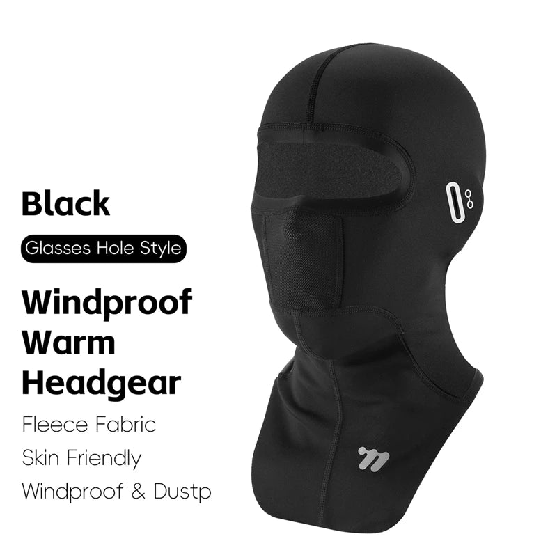WEST BIKING Winter Warm Cycling Cap Windproof Thermal Bicycle Motorcycle Balaclava Men Women Running Skiing Scarf Full Face Mask