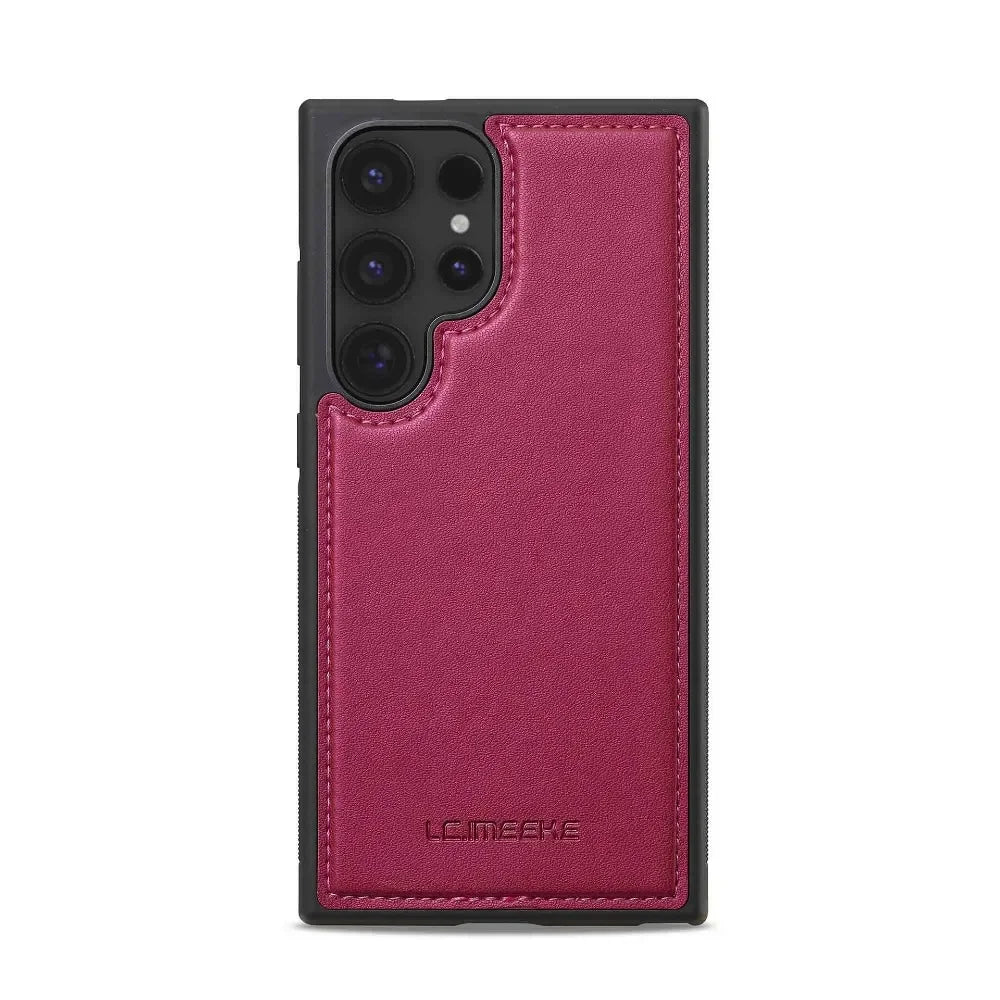 Detachable Wallet Case For Samsung Galaxy S25 Ultra S24 FE S23 + Plus Card Holder Kickstand Shockproof Wrist Strap Flip Cover