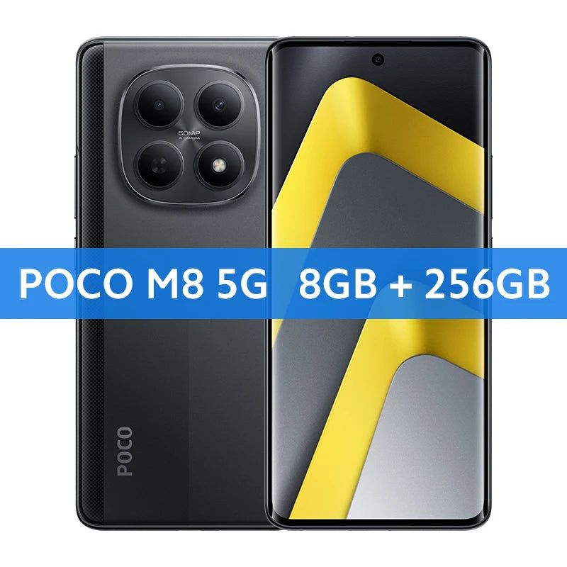 Global version POCO M8 Snapdragon® 6 Gen3 NFC 6.77" Flow AMOLED display 50MP main camera smartphone 45W turbo charging 5520mAh