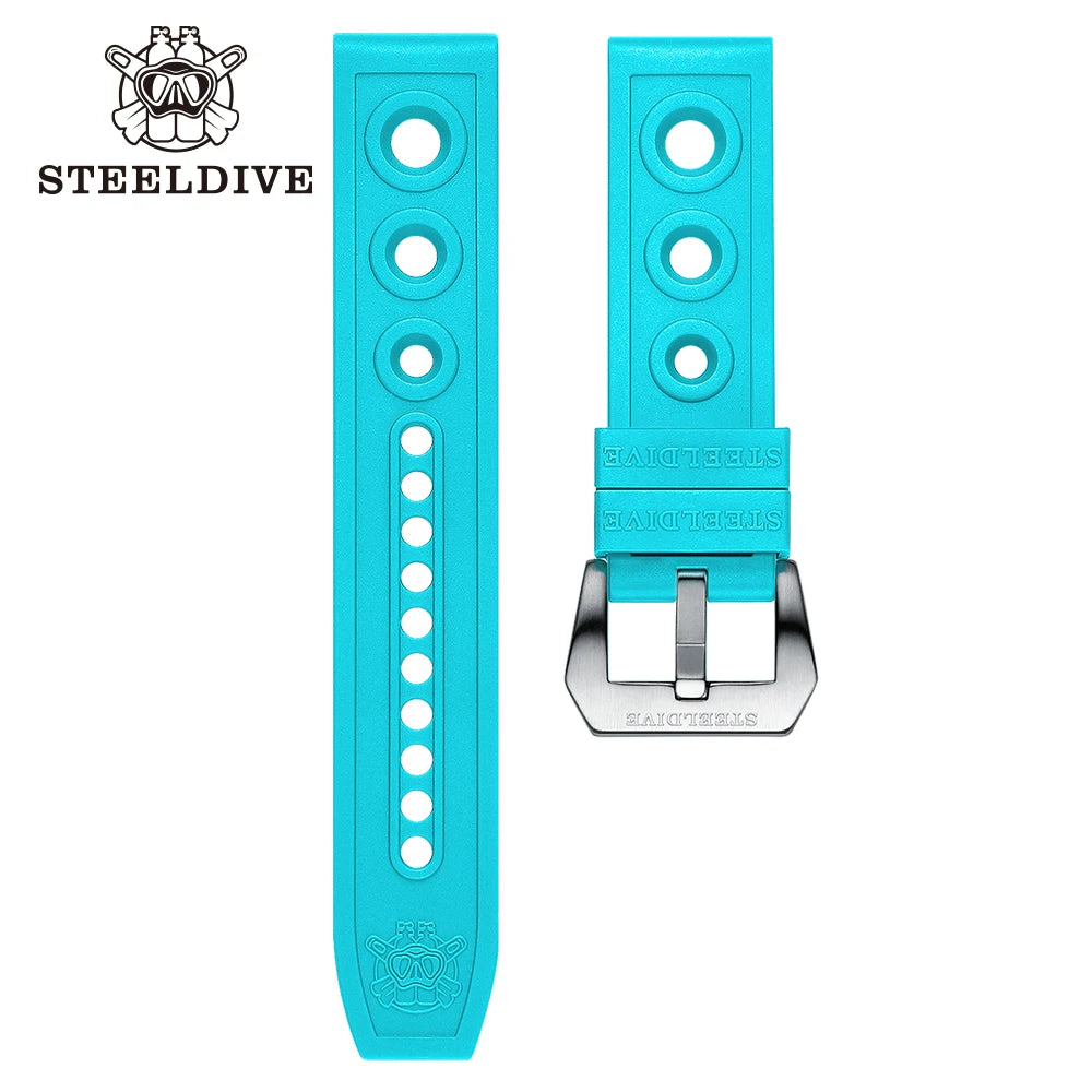 STEELDIVE Automatic Watch Strap Replacement Watch bands Automatic Watch 22mm Bracelets Blue Dive Watches Strap 20/22mm