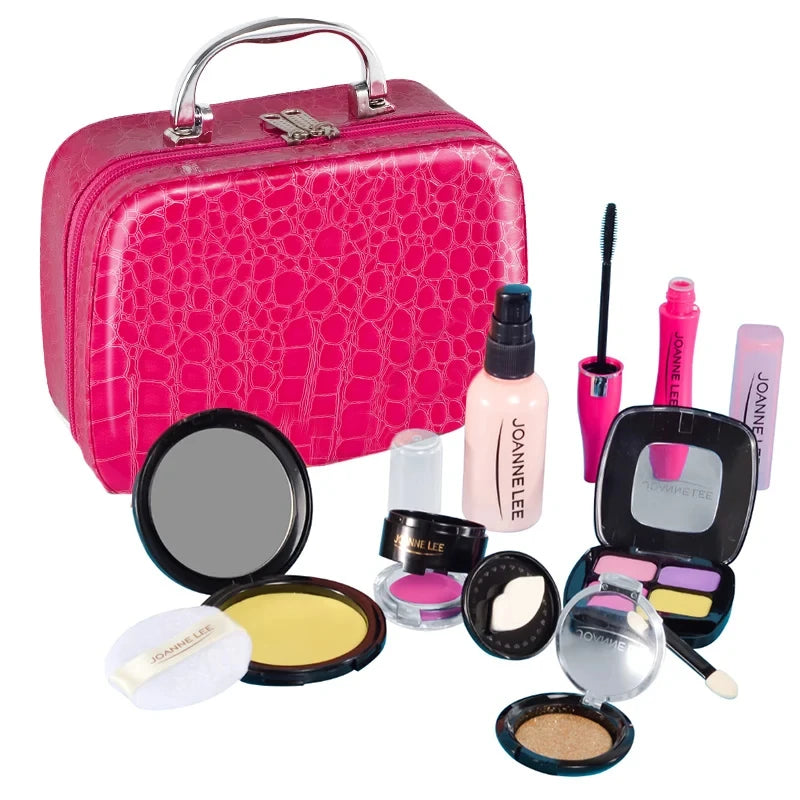 Children's Simulation Makeup Toys Girls Educational GIfts Lipstick Nail Polish Cosmetic Toy Set Kids Pretend Play Fashion Toys