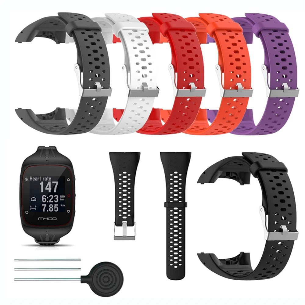 Wristband Strap for Polar M400 M430 GPS Sports Smart Watch Replacement Silicone Watchband Bracelet Watch Strap Band Accessories