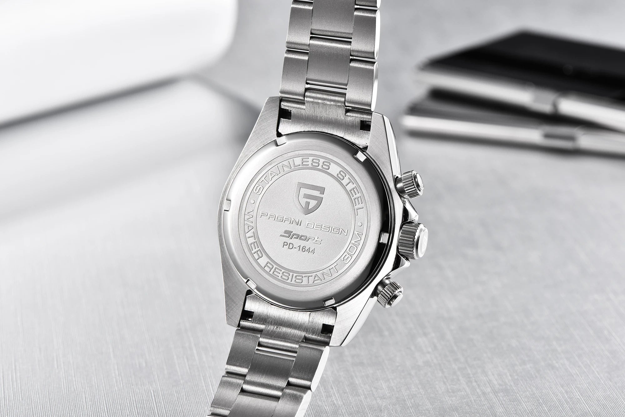 PAGANI DESIGN Men's Casual Quartz Watch 40Mm Outdoor Trendy Stainless Steel Sapphire Wear-Resistant Mirror Luminous Diving Watch