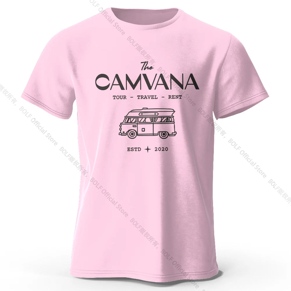 The Camvana Printed T-Shirt 100% Cotton Oversized Abstract Graphic Tees for Men Women Summer Tops Y2K Streetwear