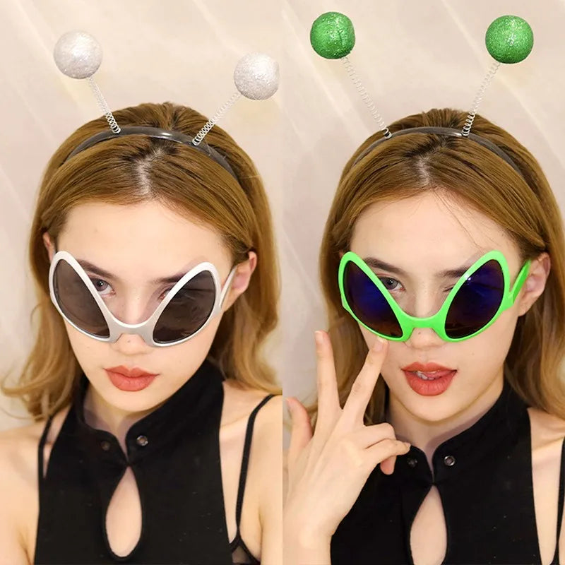 New Funny Alien Glasses for Men Women Kid Holiday Halloween Party Supplies Sunglasses Dance Alternative Shapes Sun Glasses