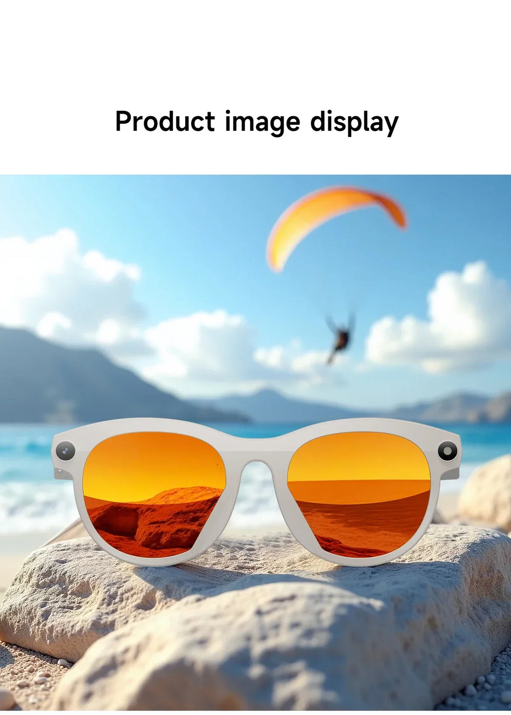 AI smart glasses for taking photos, anti shake, long-lasting battery life, Bluetooth calls, music, sports, companions, smart gla