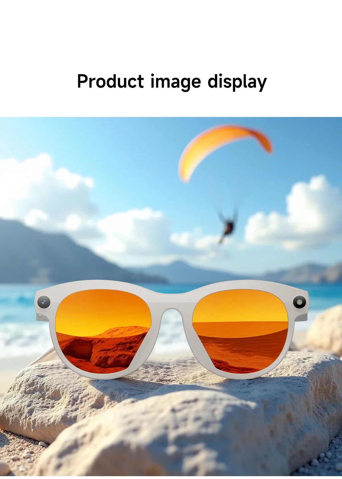 AI smart glasses for taking photos, anti shake, long-lasting battery life, Bluetooth calls, music, sports, companions, smart gla