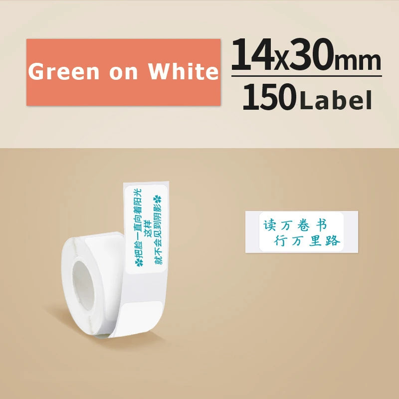 1Roll P12 P15 Thermal Label Sticker 12mm*40mm tape Compatible D30 Q30 Marklife P11 P50 L12 DELI Q2 Labeller