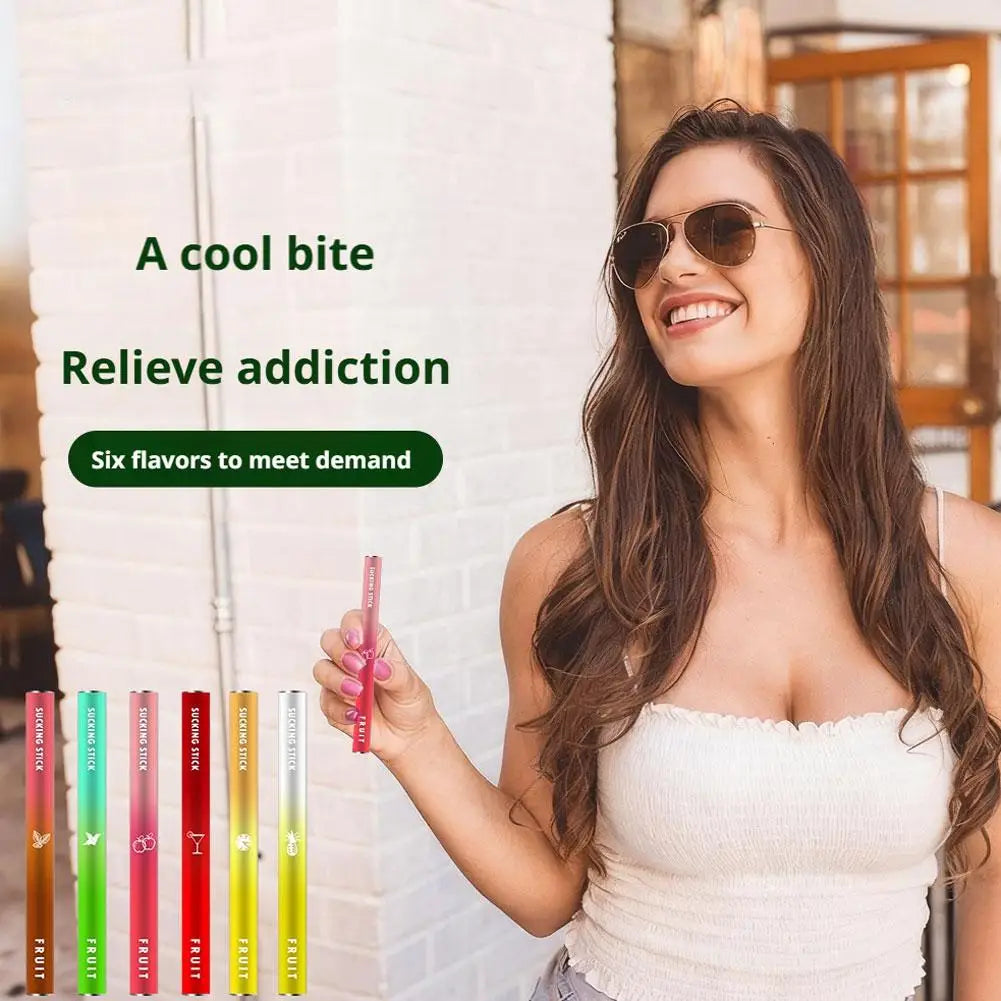 Mint Cigarette Replacement Stick Nicotine Free Smoking Cessation Rod Healthy Fruit Flavor Healthy Assisted Cessation Stick