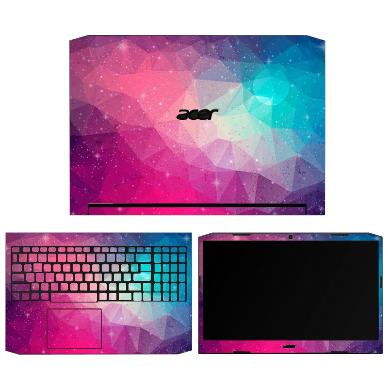 Laptop Skins for Acer Nitro 5 AN517-52 54 42 55 AN515-57 58 Vinyl Stickers AN16-41 51 AN515-54 55 56 44 45 46 47 Custom Film