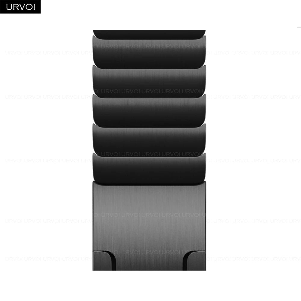 URVOI Band for Apple Watch link bracelet gen.7 Ultra 3 2 matte black series 11 10 9 8 7 SE Strap for iWatch 316L stainless steel