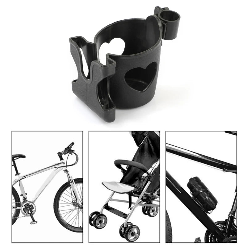 Portable Cup Holder with Smartphone Bracket Baby Stroller Cup Stand for Prams