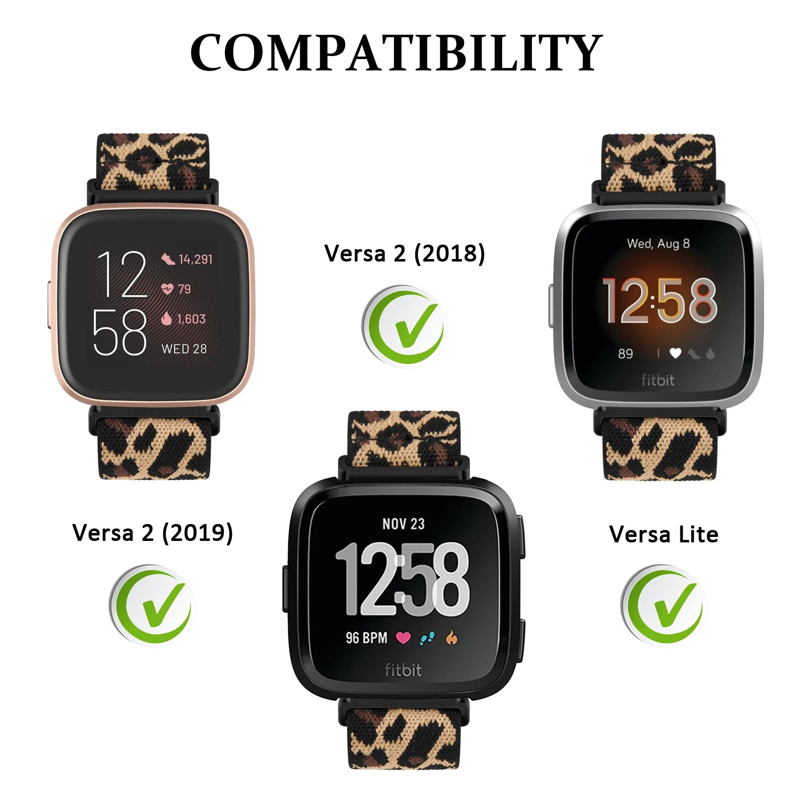 Elastic Woven Loop Strap for Fitbit Versa 1 2 Band Replacment Wristband For Versa Lite Smartwatch Band Sport Correa Bracelet