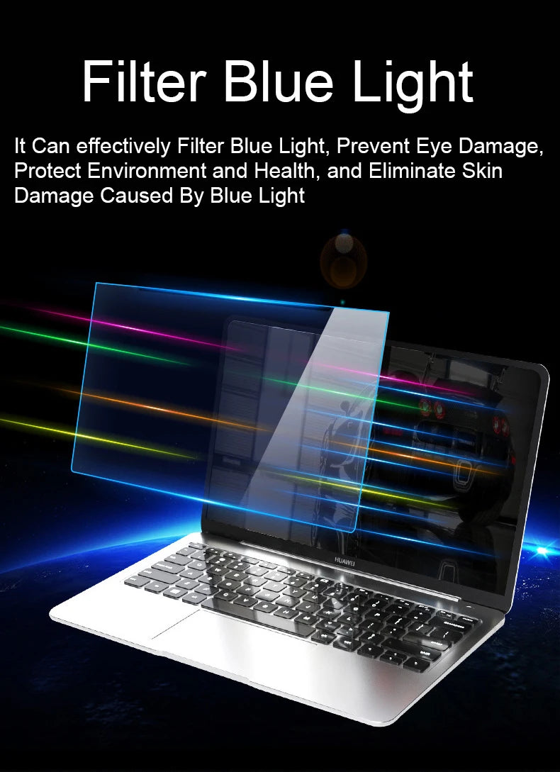 Screen Protector for Huawei MateBook 14 2024 FLMH-X/16/32 Anti-blue Light Anti-Glare Eye Protection PET Matte Film Anti Scratchs