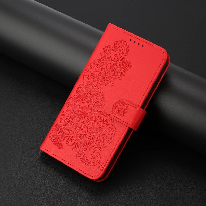 For Xiaomi Redmi 13 Case Paisley Leather Flip Stand Case on For Ximi Redmi13 Wallet Cover For Xiaomi Redmi 13C Phone Cover Coque