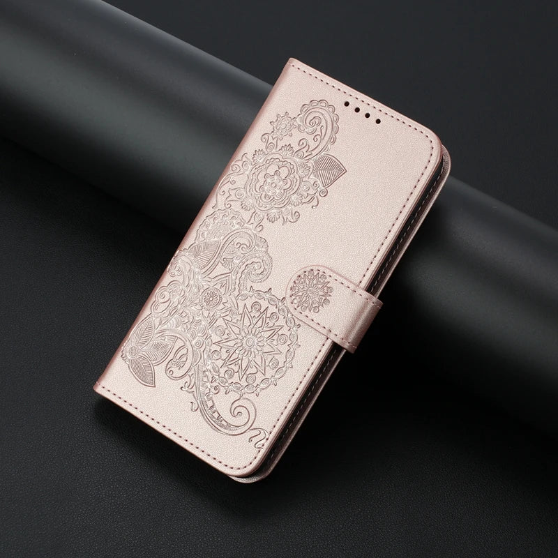For Xiaomi Redmi 13 Case Paisley Leather Flip Stand Case on For Ximi Redmi13 Wallet Cover For Xiaomi Redmi 13C Phone Cover Coque