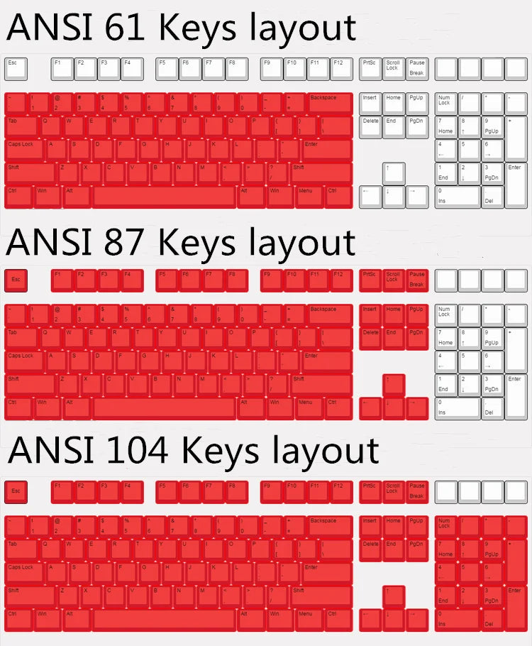 1 Set Honkai Impact 3 Kiana Herrscher of Flamescion Keycap PBT Dye Sub Backlit Keycaps Gaming Key Caps For ANSI 61 87 104 108