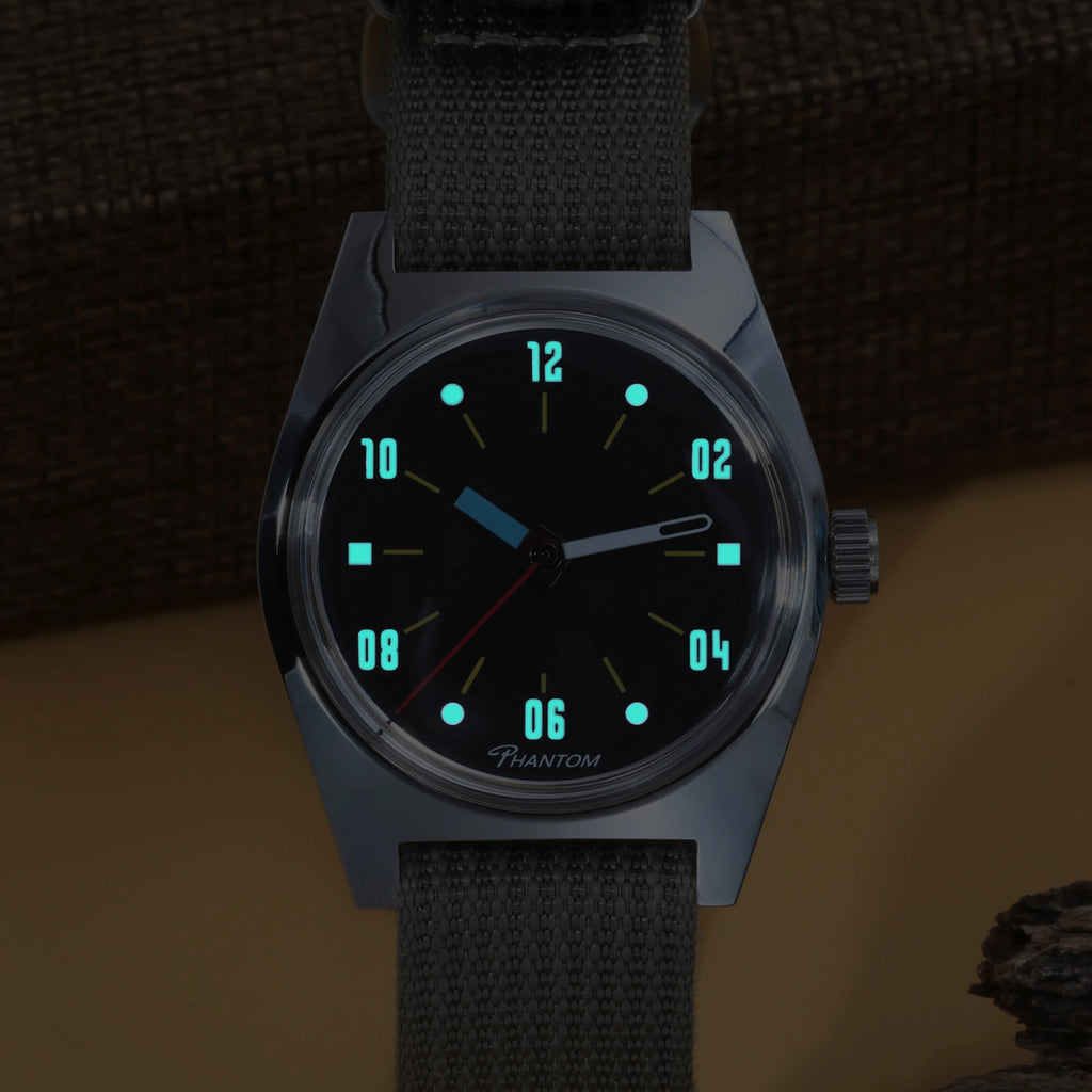 PHANTOM Men's 7120 Hand-Wind Mechanical Watch Men 36mm Retro Business Timepiece Classic Simple Couple Watch