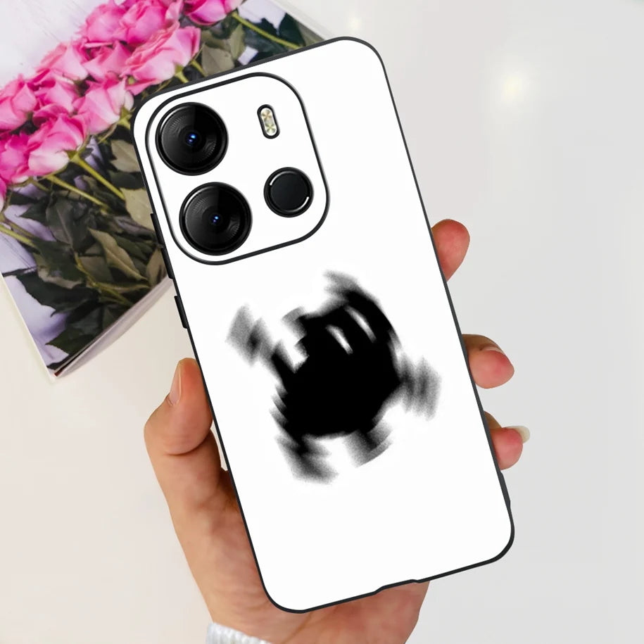 For Tecno Pop 7 Pro Pop7 Case Fashion Marble Soft Silicone Matte Coque For Tecno Spark Go 2023 Funda Pop7Pro BF6 BF7 BF7h Bumper
