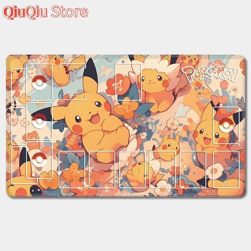 PTCG Pokemon Iono Rosa Eevee Snorlax Animation Characters Single Table Mat Battle Pad Classics Anime Collection Cards Toy Gift