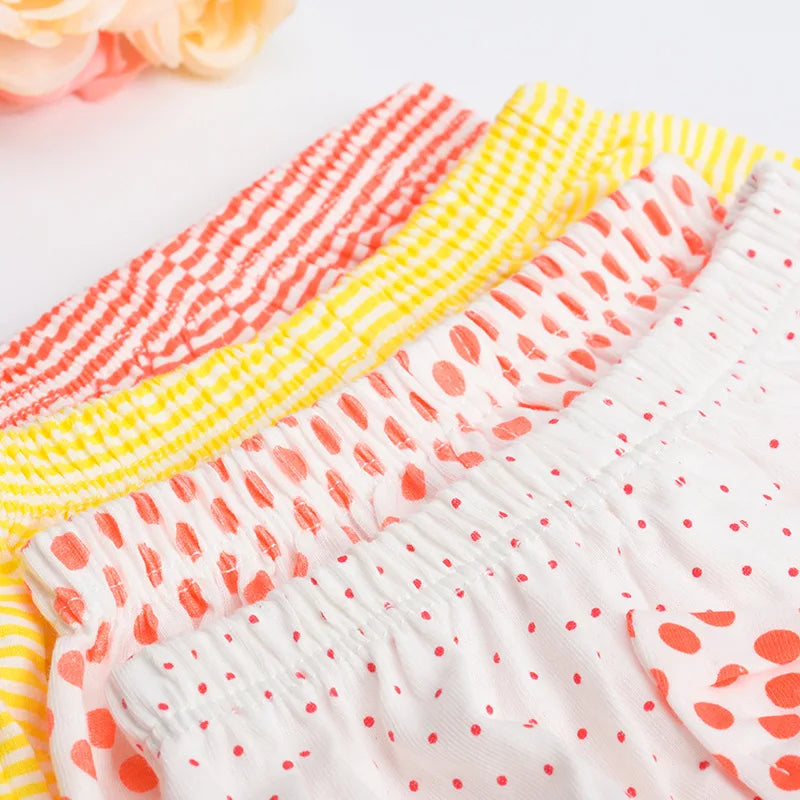 Children's Pure Cotton Panties 0-1-3 -5 Years Old Baby Shorts Cartoon Cute Princess Underwear 100%Cotton Infant Fashion Panties