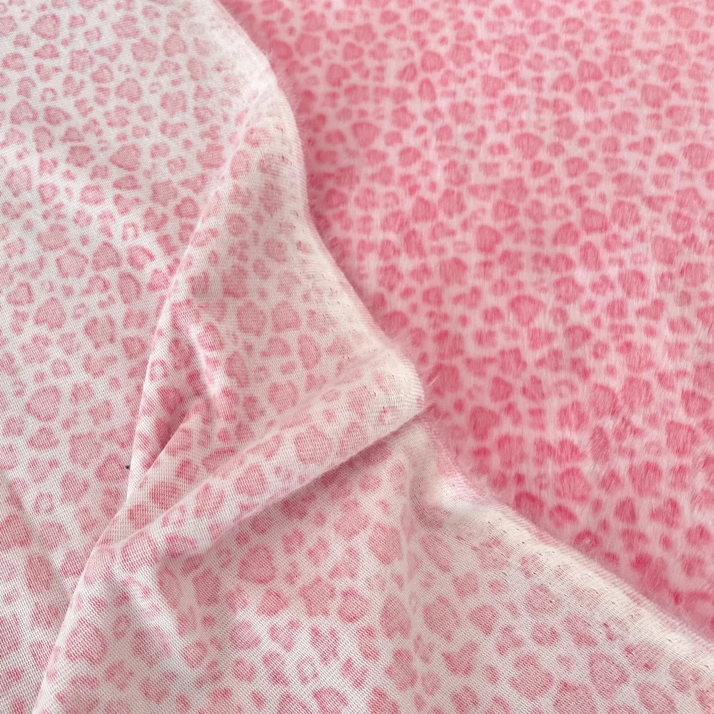 New Fashion Retro Furry Leopard Print Fabric for Handmade Diy Sewing Sofa Pillow Dress Clothing Designer Cloth Material
