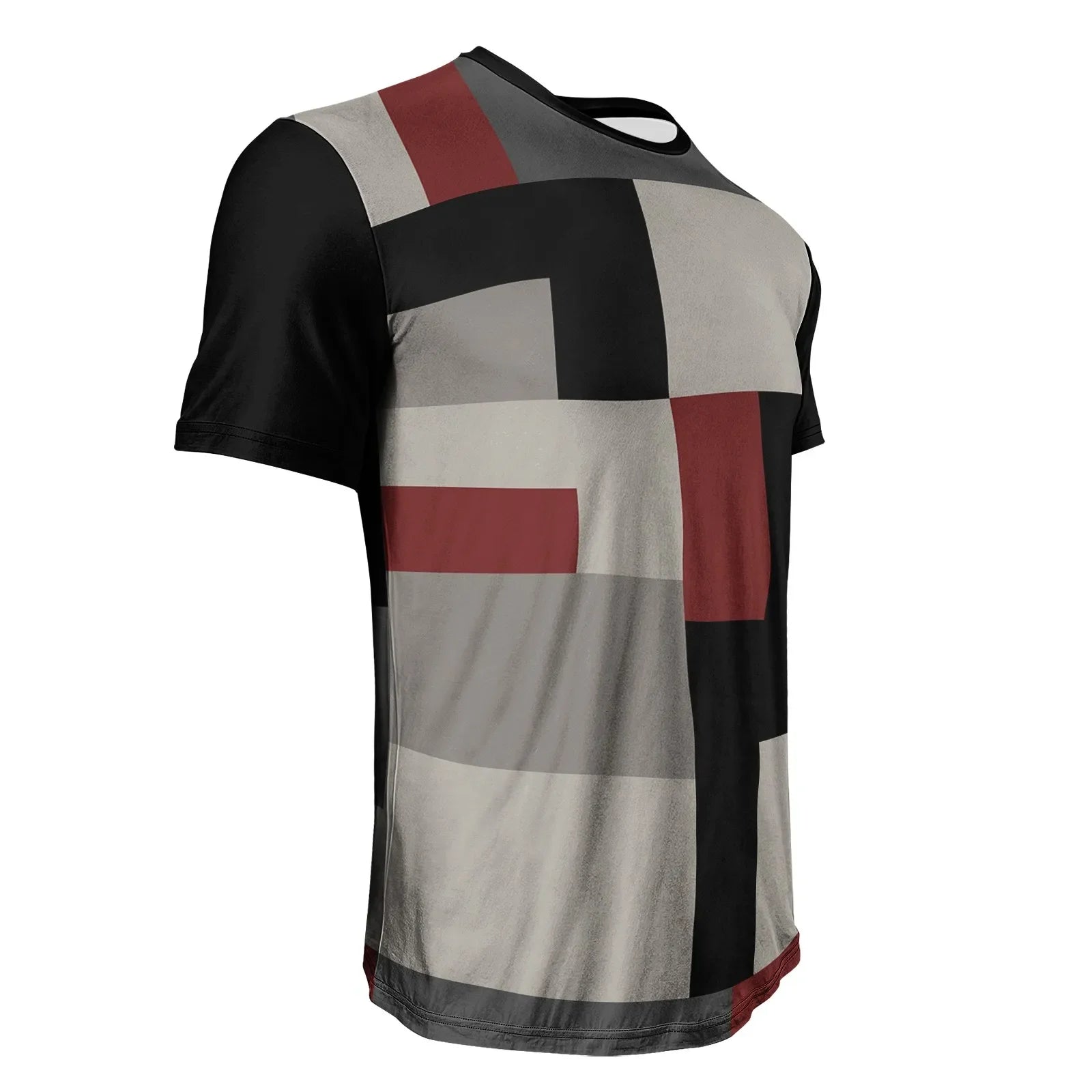 2025 New Arrival Mens T Shirt 3D Geometry Print Summer Streetwear Short Sleeve Tee Harajuku Style Casual Top Lightweight Fabric
