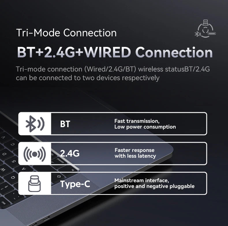 Attack Shark X6 Wireless Gaming Mouse Bluetooth Tri-Mode Connection,RGB Touch Magnetic Charging Base PAW3395 Macro Gaming Mouse