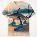 Funny Italian Brainrot  Tralalero Tralala divertido Shark Meme 3D tops Kids tracksuit Summer boys Girls Short Sleeve printing