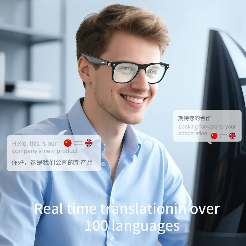 VIVO AI Intelligent Glasses Fashion Waterproof Multifunctional Bluetooth Call Playing Music Smart Sunglasses For Men & Woman