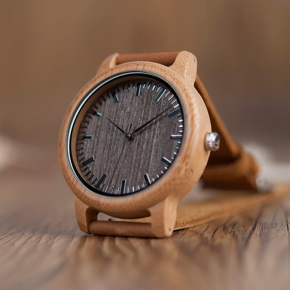 BOBO BIRD Wood Watch for Men and Women Unisex Lightweight Handcrafted Wooden Watches Limited Time Offer Customized