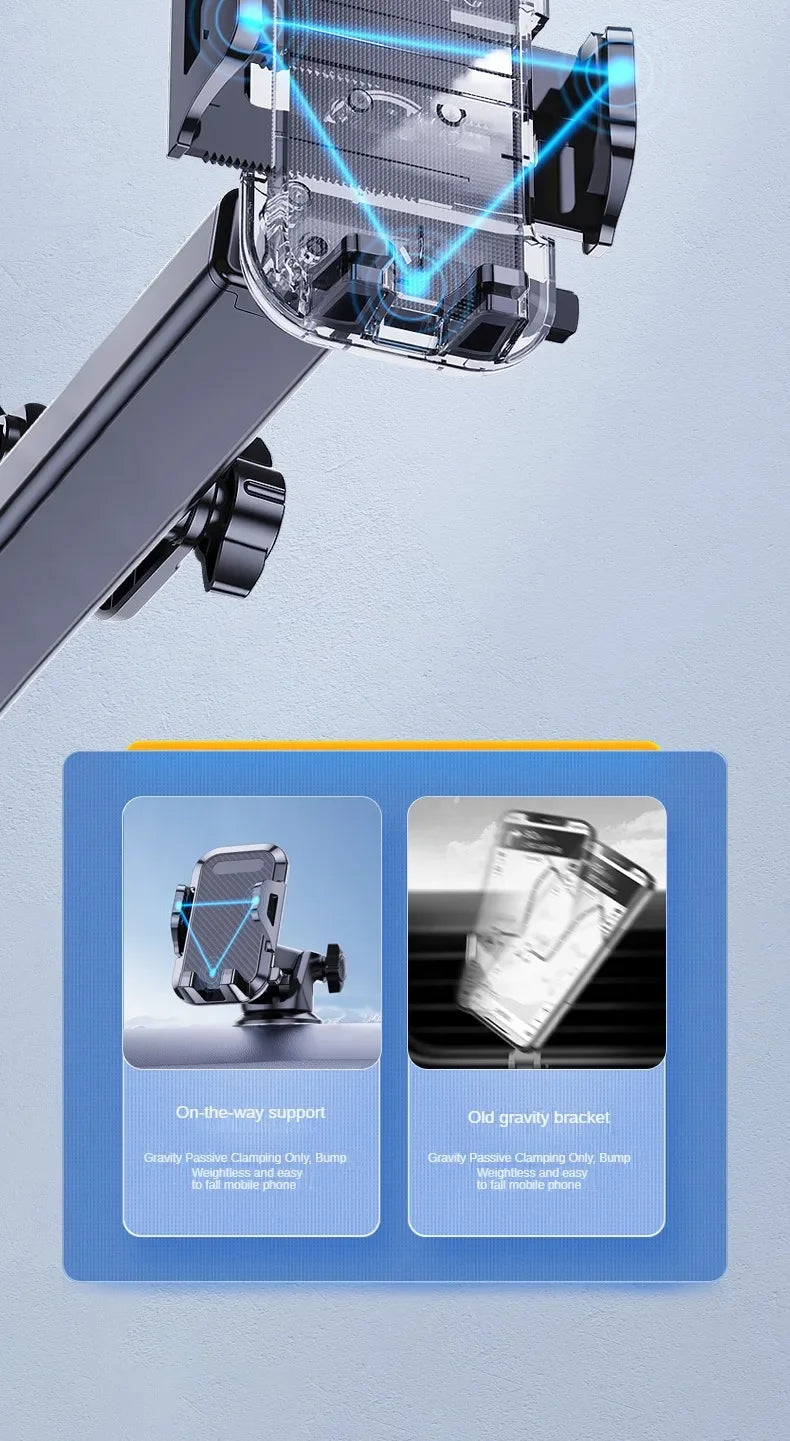 Multifunctional Car Phone Holder Navigation Frame Suction Cup Air Outlet Mount for Vehicle Dashboard Car Holder