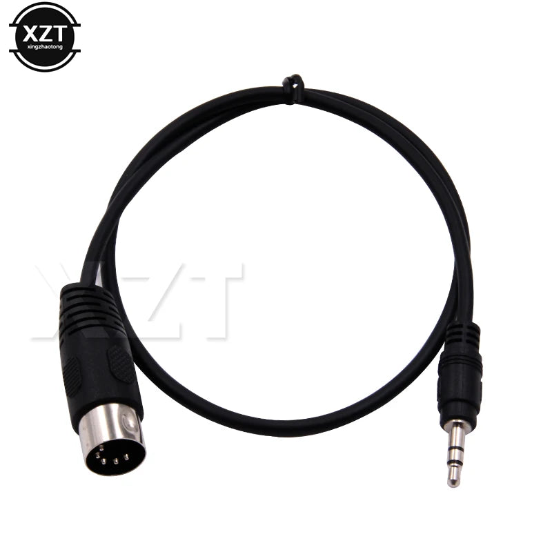 3.5mm Stereo Jack Audio Cable 3.5 mm Aux Male to MIDI Din 5 Pin MIDI Male Female Plug Audio Extension Cord for Microphone MIC