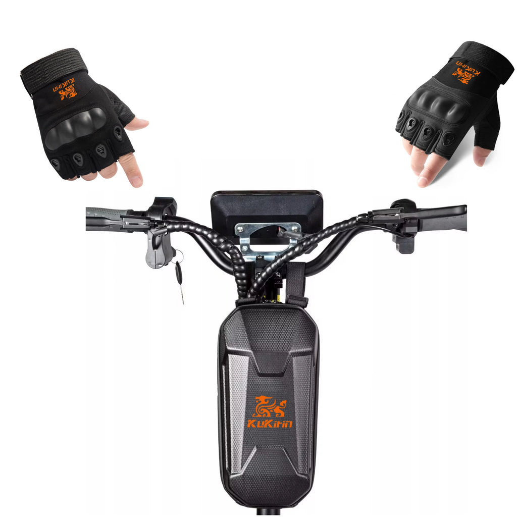Kukirin Electric Scooter Bag 2L Fashion Design Sunscreen Handlebar Installation Storage Bag With Windproof Riding Gloves