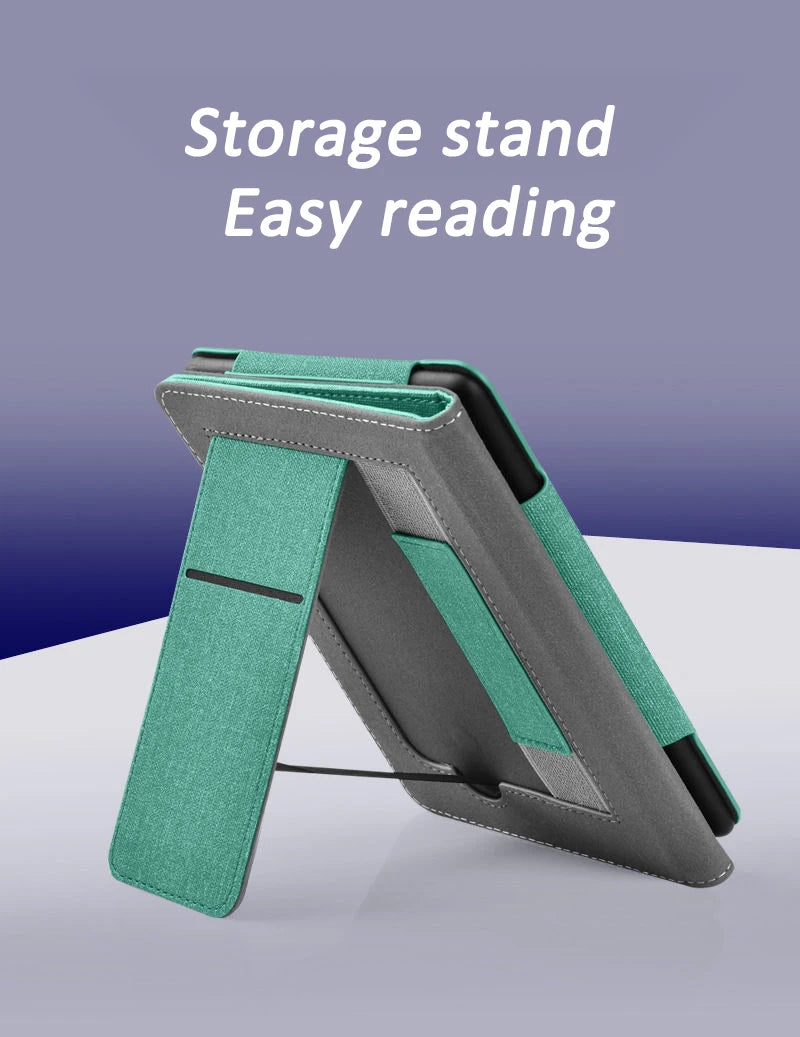 Leather Protective Case Cover for Kindle Paper White 5/6 M2L3EK/M2L4EK/SA568B 6.8"/7" Bracket Handheld Card Holder 11/12th