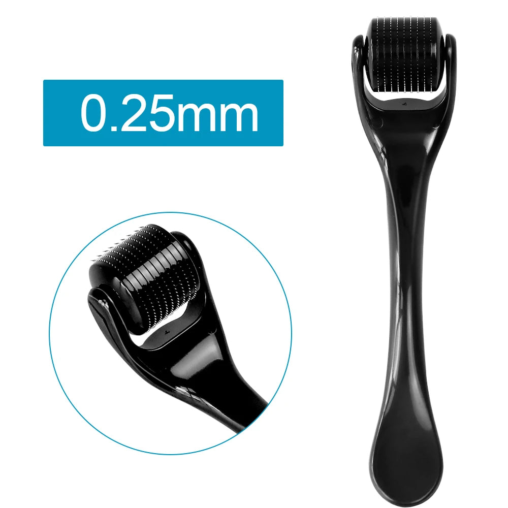 Professional 540 Needles for Facial Body Hair Growth Derma Roller for Skin Beard 0.2mm 0.25mm 0.3mm Needle Beauty Roller