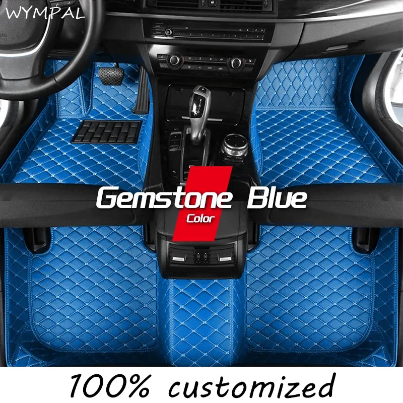 Car Mats Floor For Hyundai Kona Electric OS 2018 2019 2020 2021 2022 Anti Dirt Protective Carpets Leather Mats Car Accessoriess