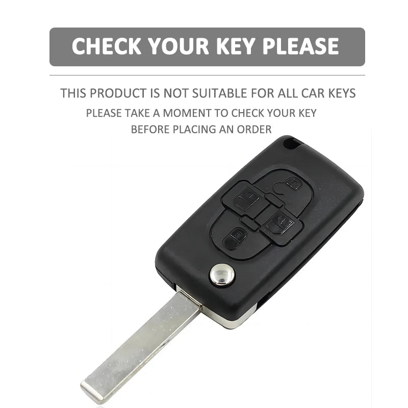 Silicone Car Remote Case Holder Keychain for Peugeot 1007 807 Rubber Key Cover Shell Protector for Citroen C8 4 Buttons Flip Key